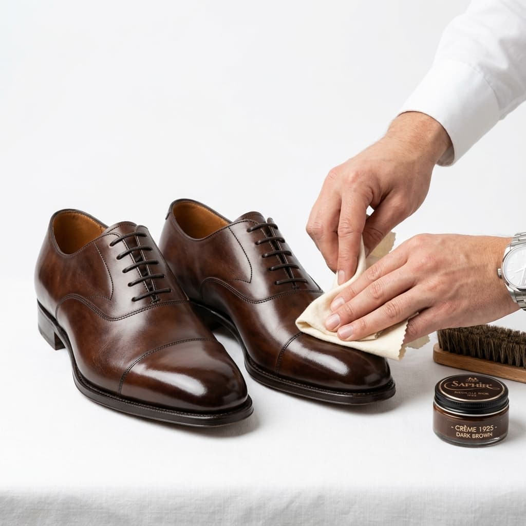 Luxury leather oxford shoes